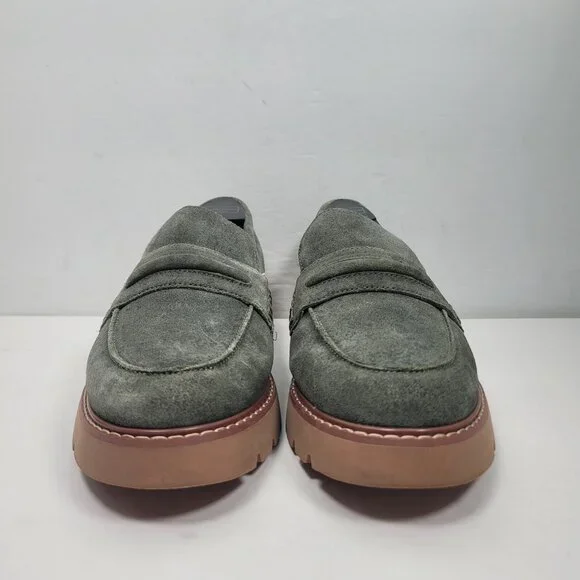 Sanctuary Westside 2.0 Women's Olive Green Leather Loafers US Size 9M - Picture 3 of 8